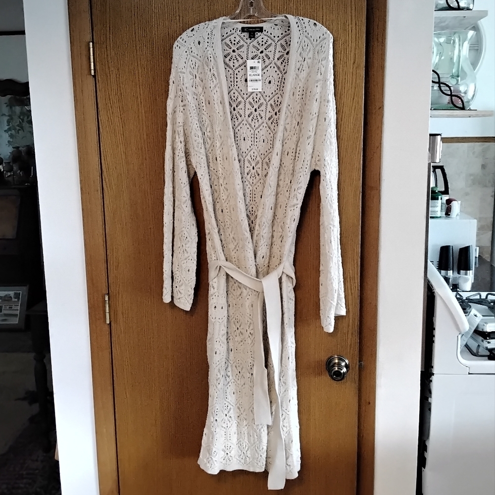 Women's Elegant Long crochet wrap coat
